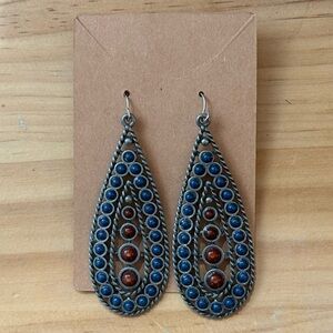 Teardrop Shaped Dangle Earrings